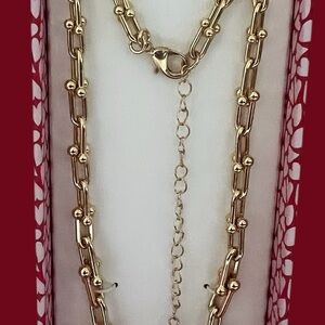 House of Harlow 1960 Gold Link Necklace